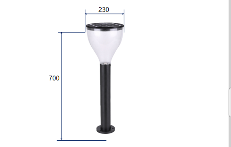 مصباح الحديقة بالطاقة الشمسية XT-CPD4805-EN (图 8)